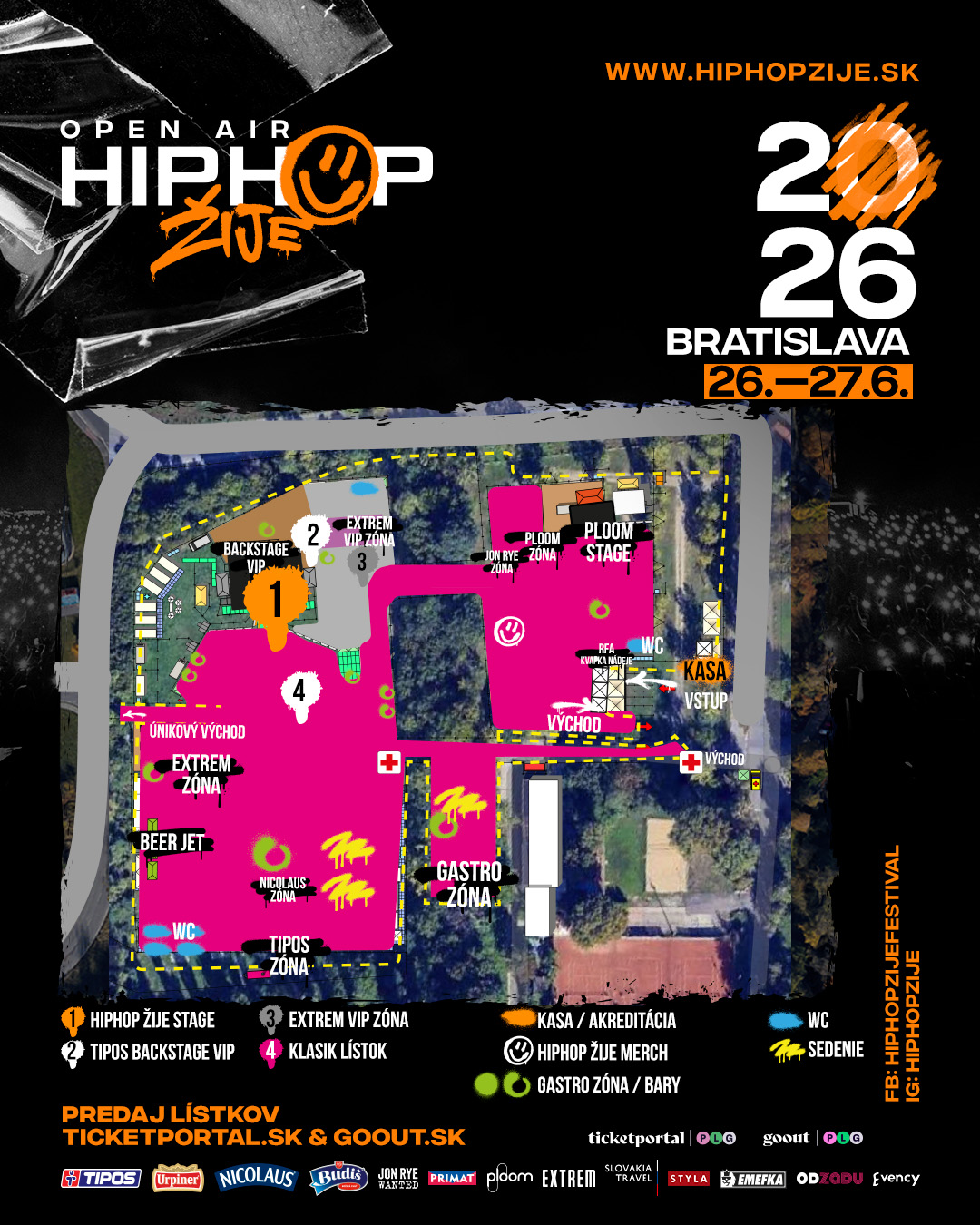 Areál festivalu