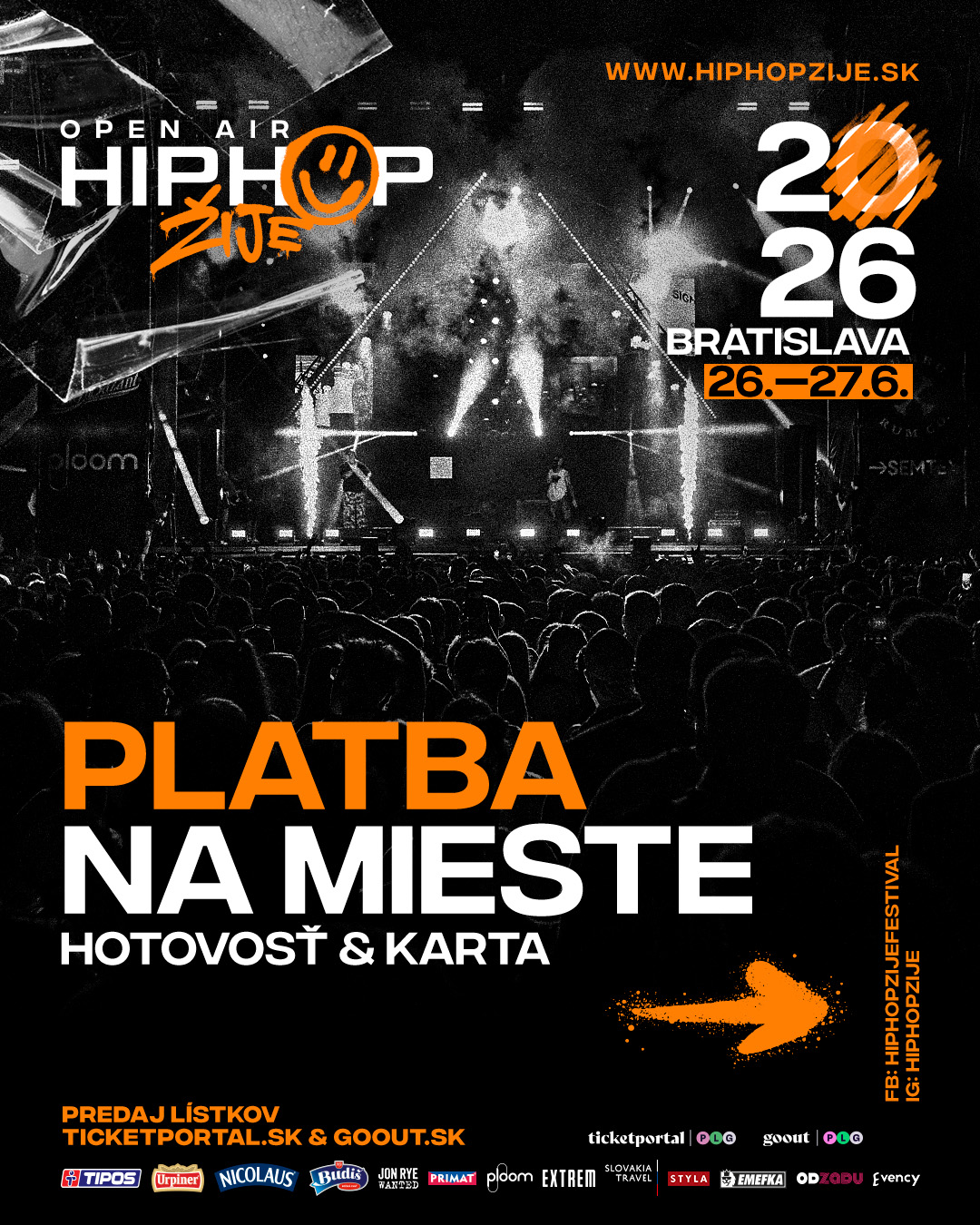 Platba na festivale