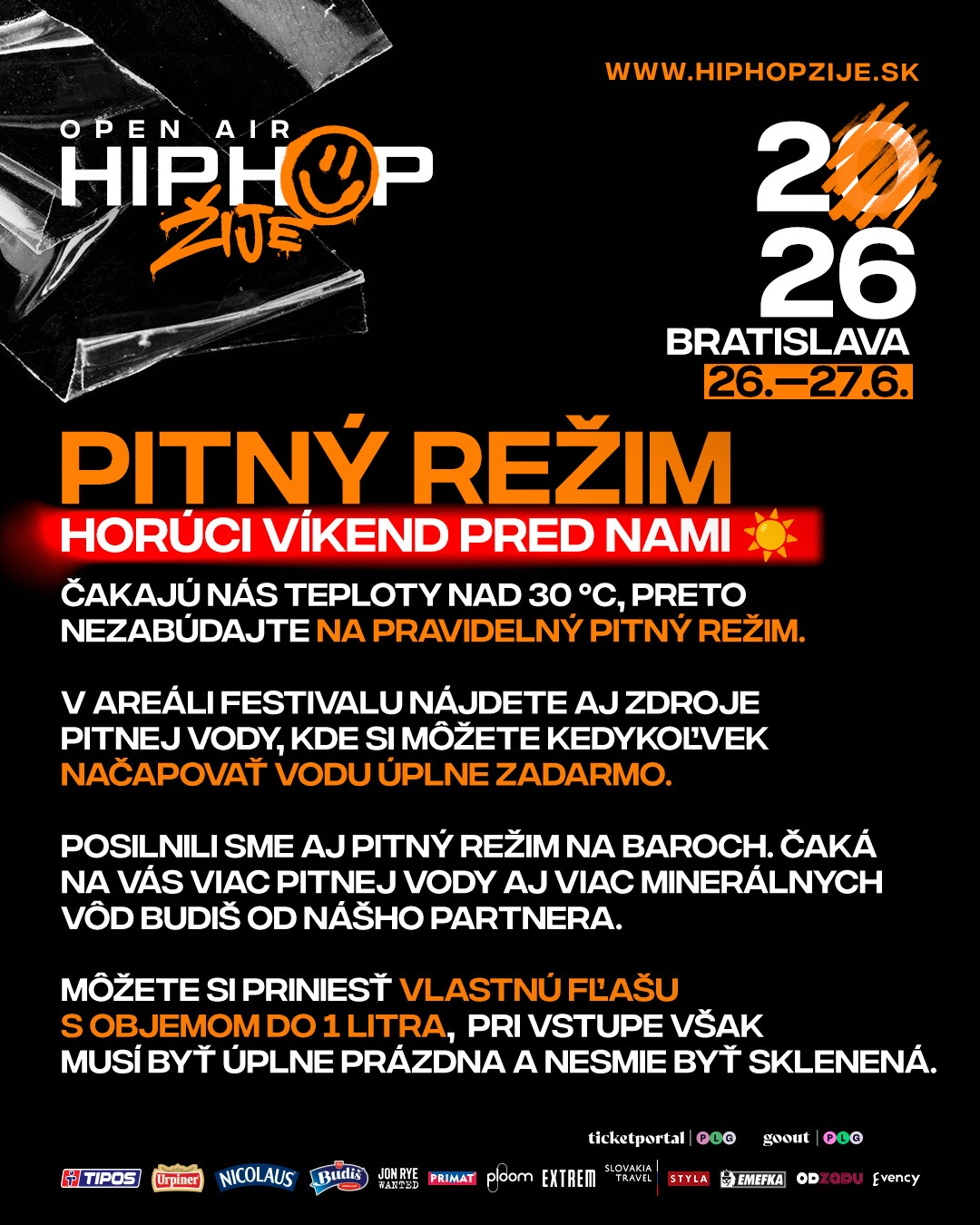 Pitný režim — horúci víkend