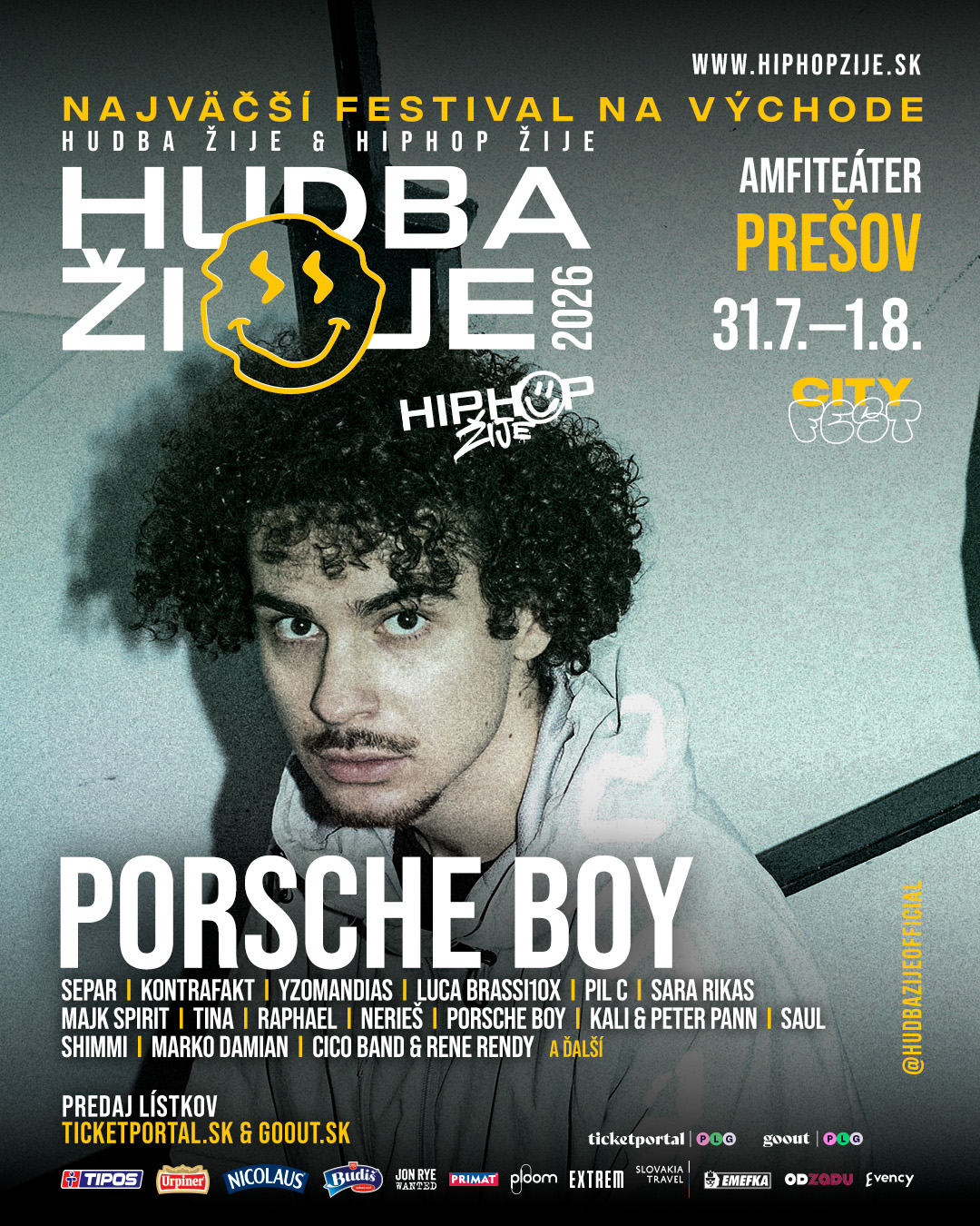 🔥 PORSCHE BOY NA HUDBA ŽIJE PREŠOV 💣 NAJVÄČŠÍ FESTIVAL NA VÝCHODE 🎶 PORSCHE BOY prinesie do Prešova svoj vibe aj pori
