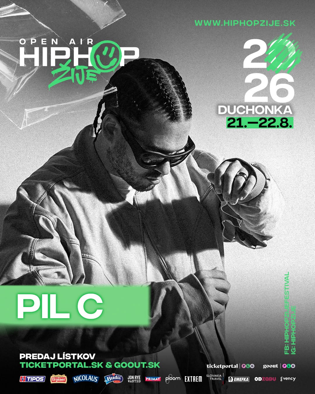 🔥 PIL C NA HIP HOP ŽIJE DUCHONKA Presný flow, silné texty a tracky, ktoré poznáš naspamäť. PIL C sa vracia na Duchonku 
